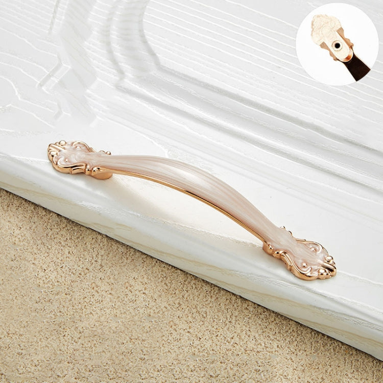 10 PCS 6032B_96 White Amber Paint Closet Cabinet Handle Pitch: 96mm