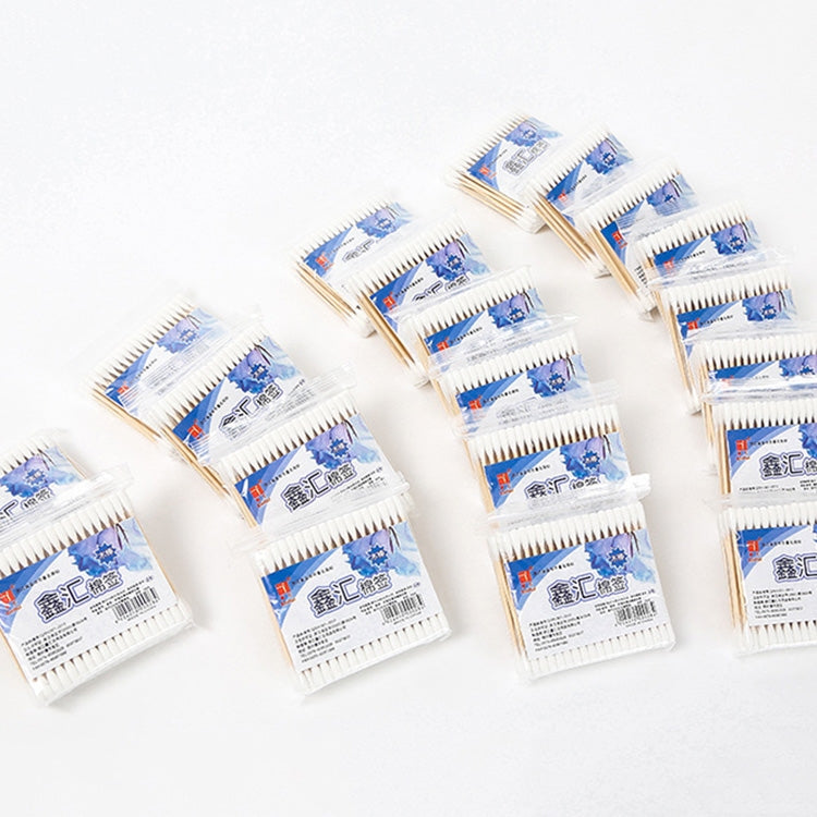10 Packs Double Heads Cleaning Makeup Daily Care Cotton Swabs