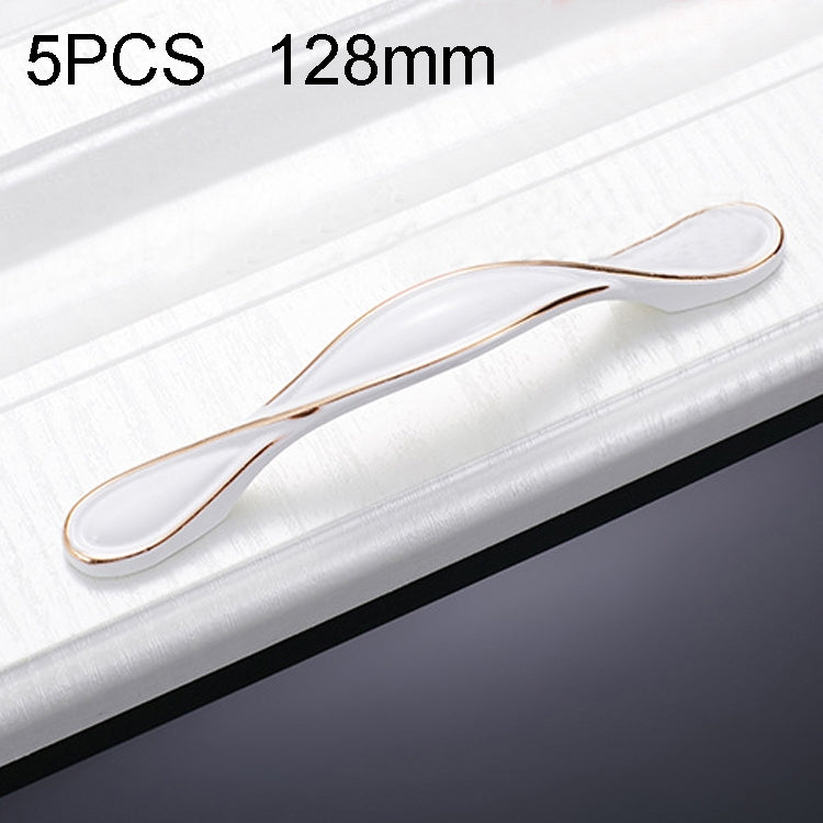 5 PCS 6582-128 Cabinet Wardrobe Drawer Zinc Alloy Handle