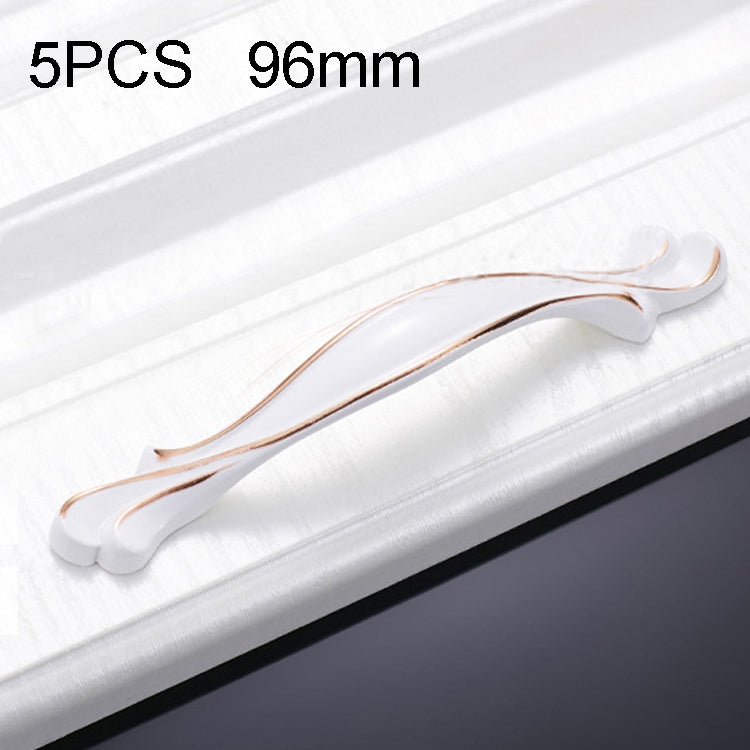 5 PCS 6587-96 Cabinet Wardrobe Drawer Zinc Alloy Handle