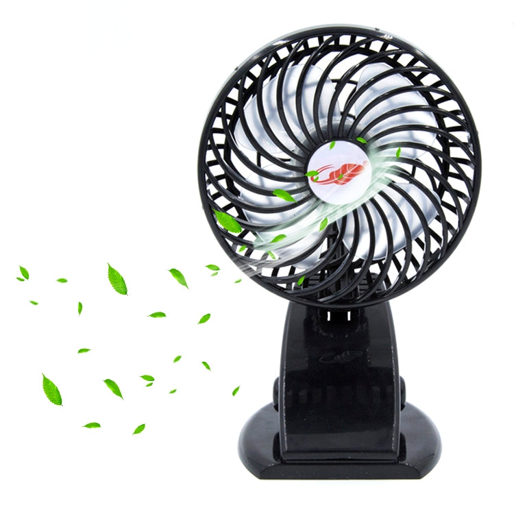 GONGTIAN F10 Portable 2 in 1 Desktop Handheld USB Rechargeable Fans with Cip Holder, Three Ranges Speed Wind Adjustment, Size: 18.7cm x 11.7cm x 12cm