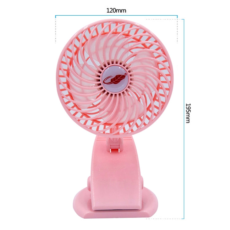 GONGTIAN F10 Portable 2 in 1 Desktop Handheld USB Rechargeable Fans with Cip Holder, Three Ranges Speed Wind Adjustment, Size: 18.7cm x 11.7cm x 12cm