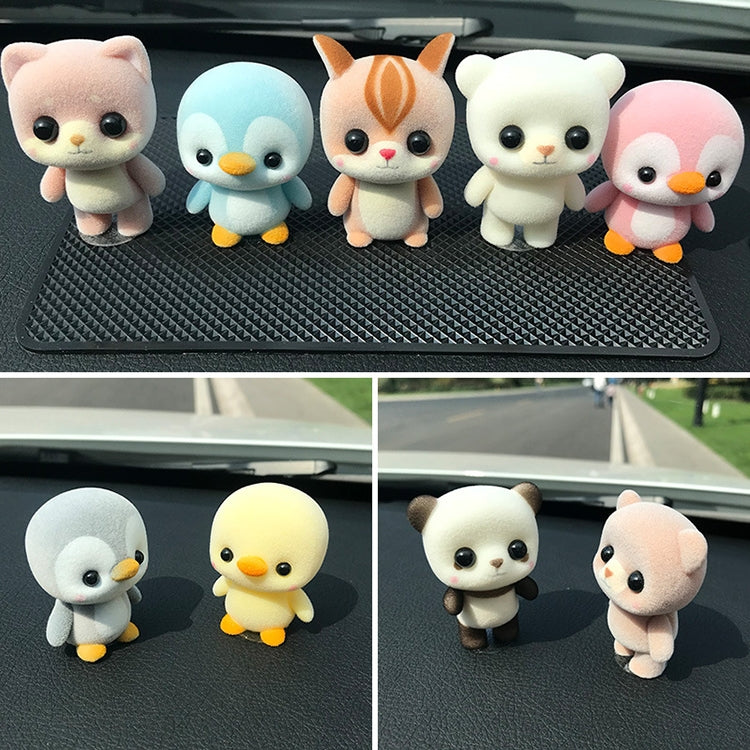 Cute Cartoon Animal Car Ornaments with 3M Traceless Glue Random Delivery