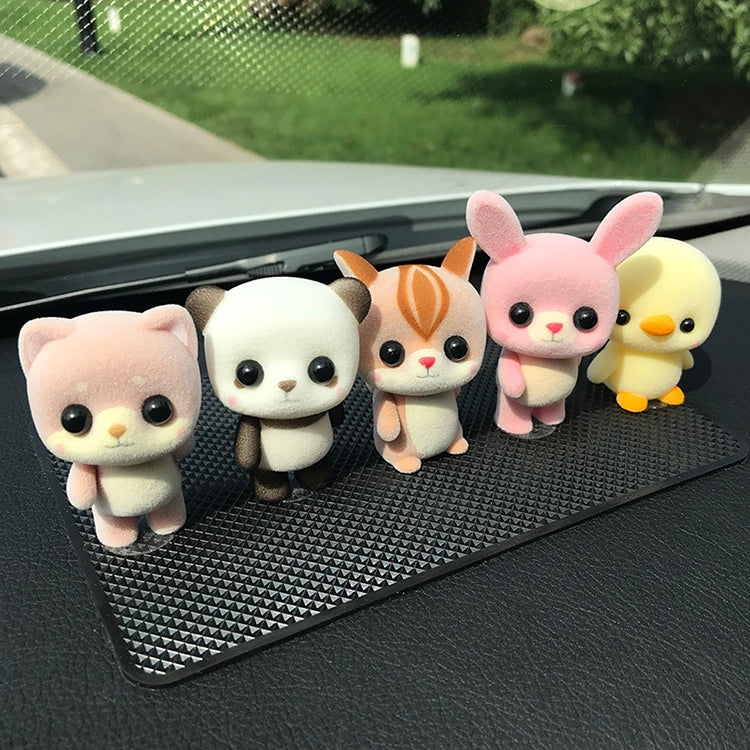 Cute Cartoon Animal Car Ornaments with 3M Traceless Glue Random Delivery