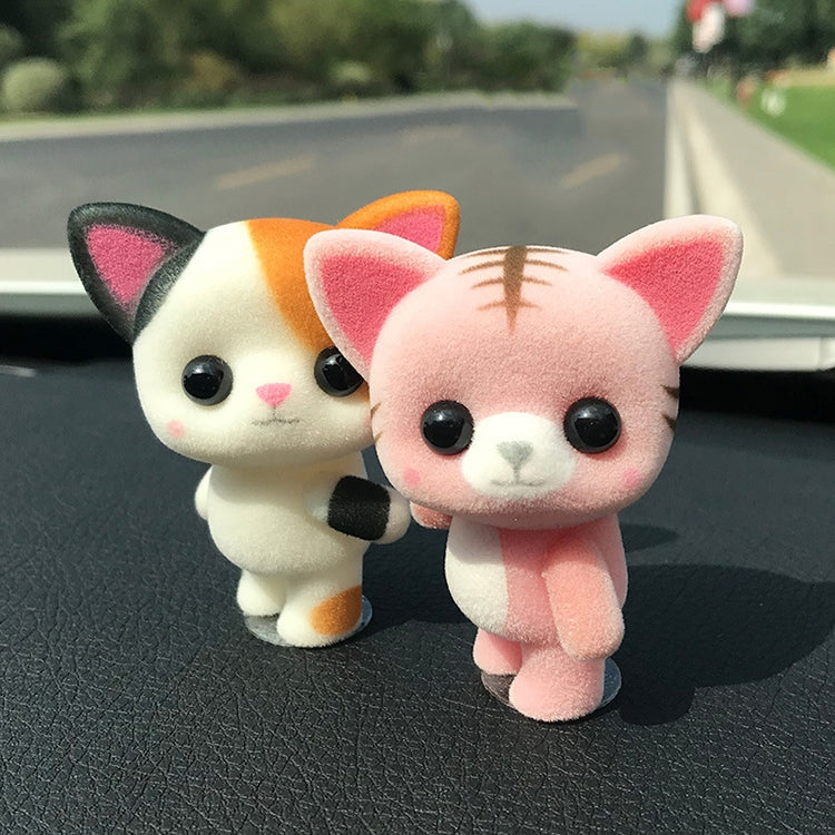 Cute Cartoon Animal Car Ornaments with 3M Traceless Glue Random Delivery