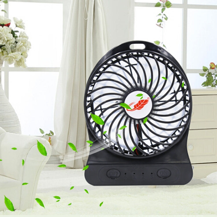 GONGTIAN F95S Storm Series Portable USB Rechargeable Fans, Three Ranges Speed Wind Adjustment + One Range LED Light Adjustment, Size: 14cm x 10.6cm x 4.2cm