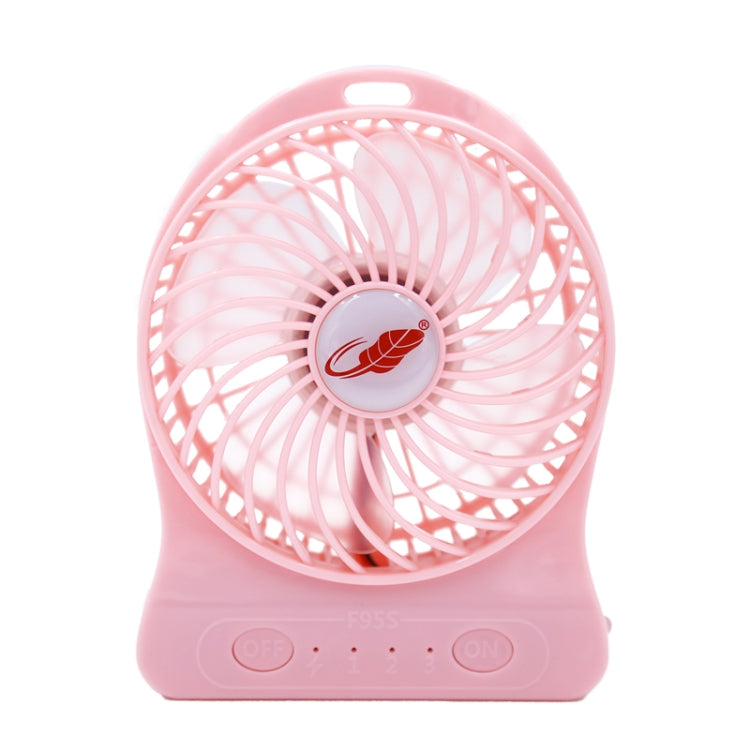 GONGTIAN F95S Storm Series Portable USB Rechargeable Fans, Three Ranges Speed Wind Adjustment + One Range LED Light Adjustment, Size: 14cm x 10.6cm x 4.2cm