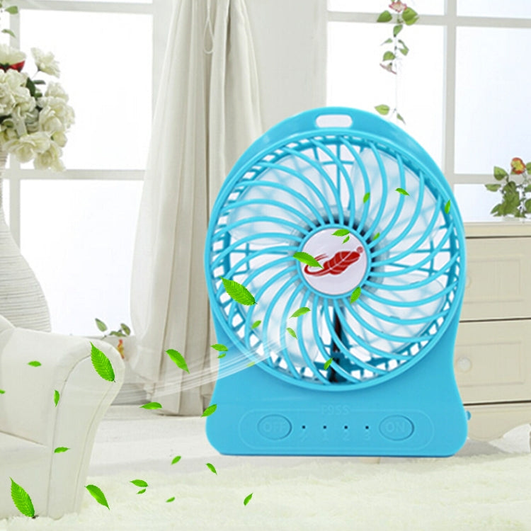 GONGTIAN F95S Storm Series Portable USB Rechargeable Fans, Three Ranges Speed Wind Adjustment + One Range LED Light Adjustment, Size: 14cm x 10.6cm x 4.2cm