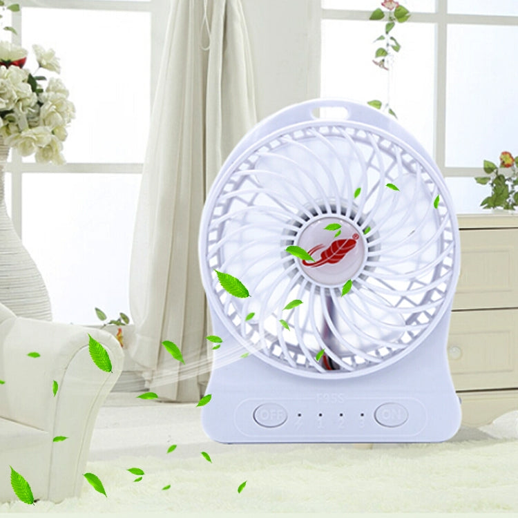 GONGTIAN F95S Storm Series Portable USB Rechargeable Fans, Three Ranges Speed Wind Adjustment + One Range LED Light Adjustment, Size: 14cm x 10.6cm x 4.2cm