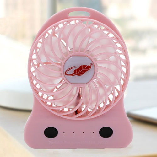 GONGTIAN F928S Portable USB Rechargeable Fans, Three Ranges Speed Wind Adjustment + One Range LED Light Adjustment, Size: 12.3cm x 9.6cm x 3.5cm