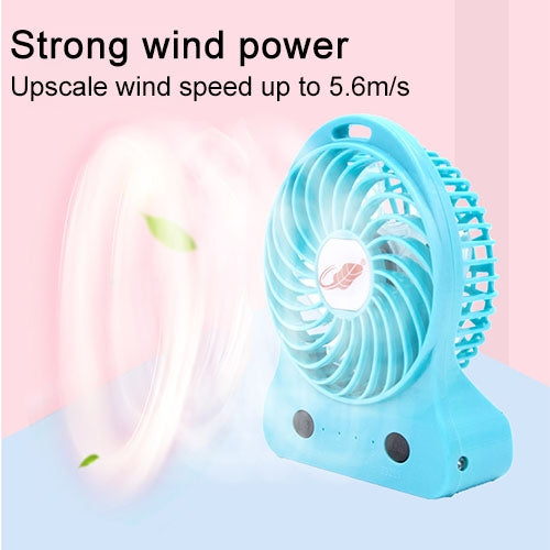 GONGTIAN F928S Portable USB Rechargeable Fans, Three Ranges Speed Wind Adjustment + One Range LED Light Adjustment, Size: 12.3cm x 9.6cm x 3.5cm