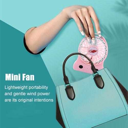 GONGTIAN F928S Portable USB Rechargeable Fans, Three Ranges Speed Wind Adjustment + One Range LED Light Adjustment, Size: 12.3cm x 9.6cm x 3.5cm