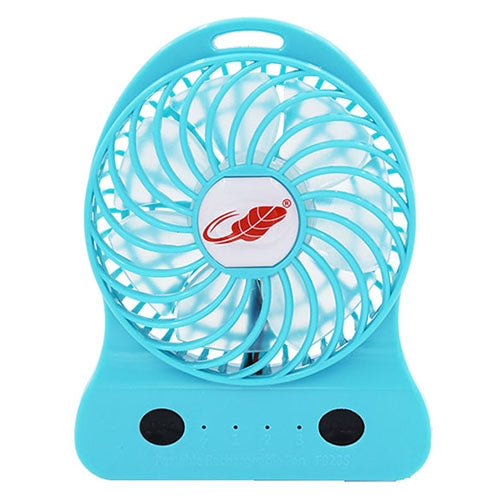 GONGTIAN F928S Portable USB Rechargeable Fans, Three Ranges Speed Wind Adjustment + One Range LED Light Adjustment, Size: 12.3cm x 9.6cm x 3.5cm