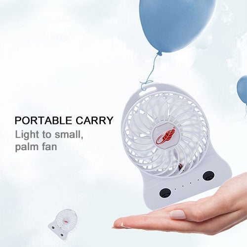 GONGTIAN F928S Portable USB Rechargeable Fans, Three Ranges Speed Wind Adjustment + One Range LED Light Adjustment, Size: 12.3cm x 9.6cm x 3.5cm