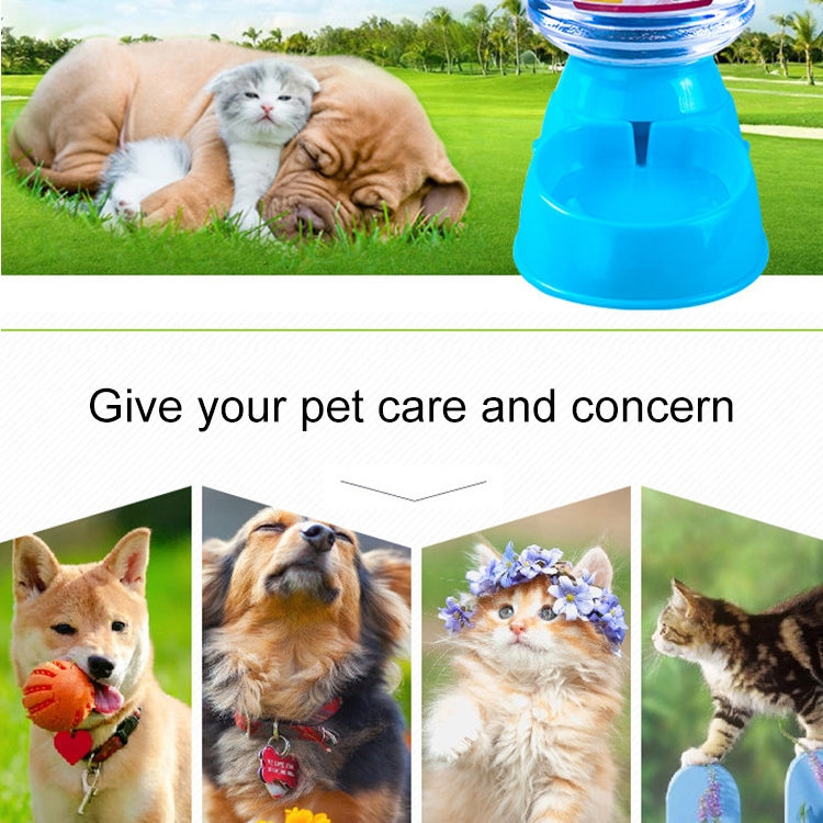 3.5L Pet Gravity Waterer Dogs Cats Plastic Self-Dispensing Gravity Pet Feeder