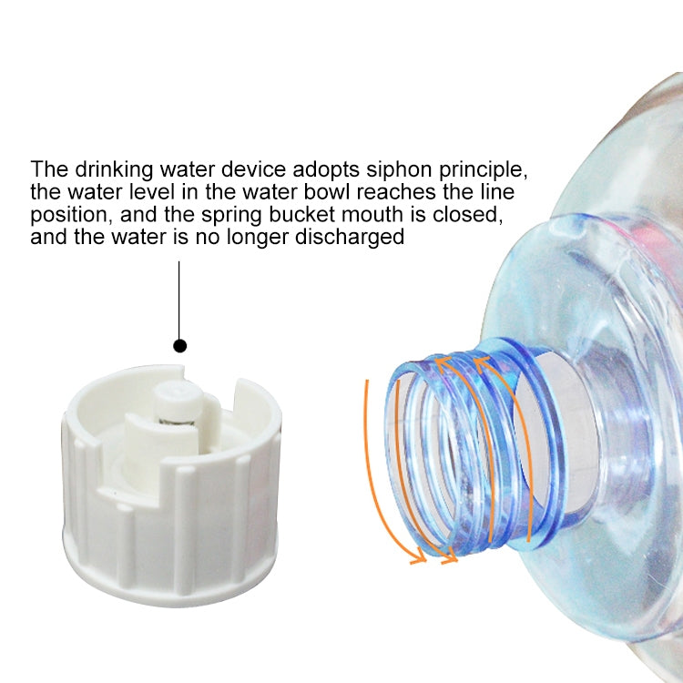 3.5L Pet Gravity Waterer Dogs Cats Plastic Self-Dispensing Gravity Pet Feeder