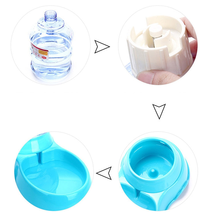 3.5L Pet Gravity Waterer Dogs Cats Plastic Self-Dispensing Gravity Pet Feeder