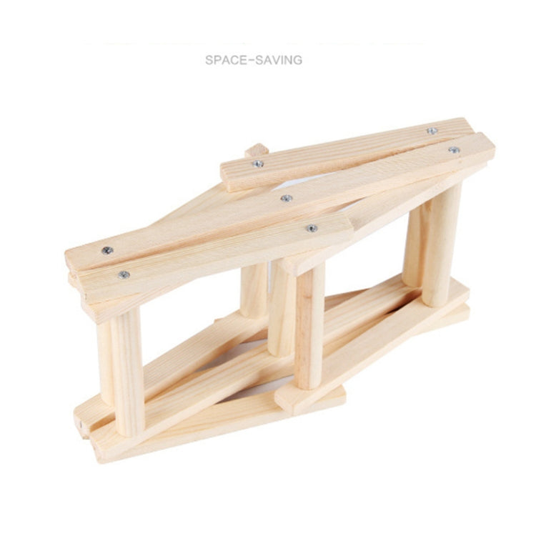 6 Bottles Racks Foldable Wine Stand Wooden Wine Holder Kitchen Bar Display Shelf(Wood)