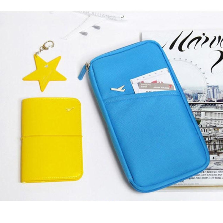 Multi-function Passport Travel Wallet Certificates Ticket Case with Card Slots & Wallet