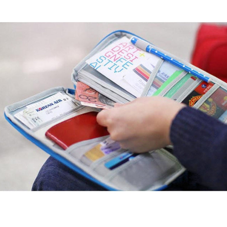 Multi-function Passport Travel Wallet Certificates Ticket Case with Card Slots & Wallet