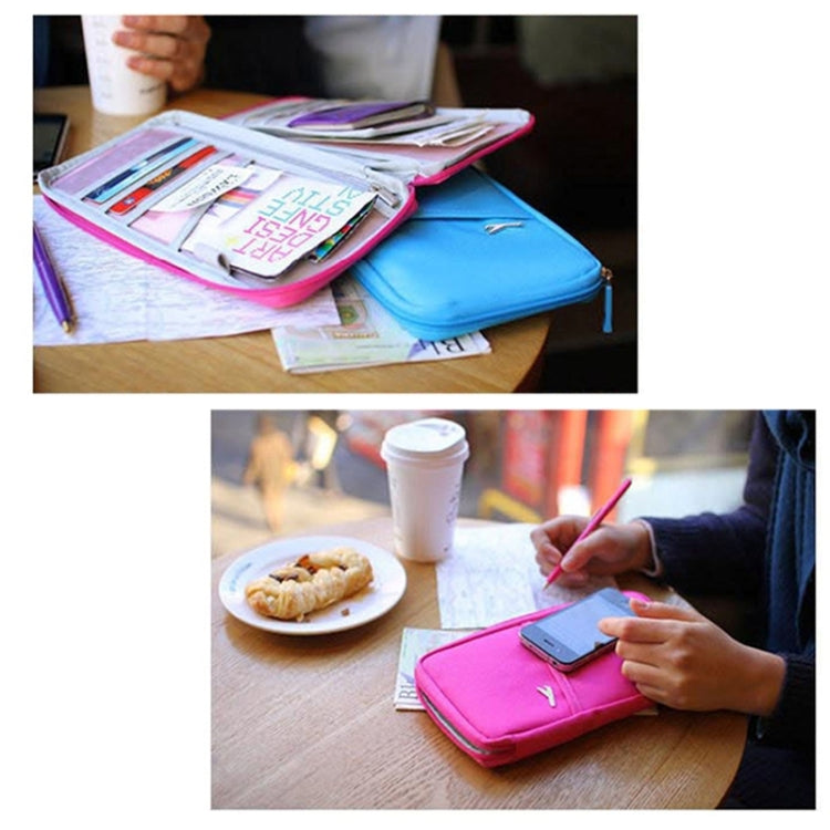 Multi-function Passport Travel Wallet Certificates Ticket Case with Card Slots & Wallet