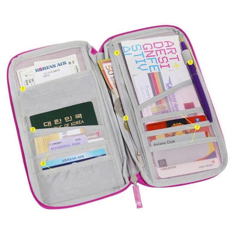 Multi-function Passport Travel Wallet Certificates Ticket Case with Card Slots & Wallet