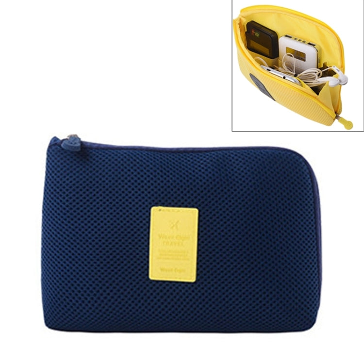 Shockproof Portable Digital Storage Pocket Travel Cosmetic Organizer Bag, Size: 12.5cm x 16cm x 3cm