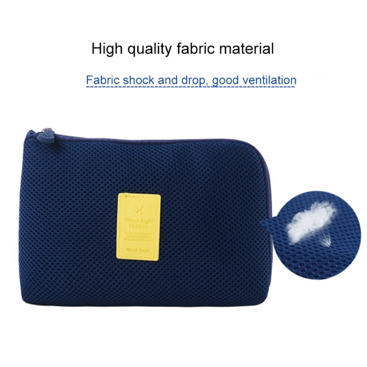 Shockproof Portable Digital Storage Pocket Travel Cosmetic Organizer Bag, Size: 12.5cm x 16cm x 3cm
