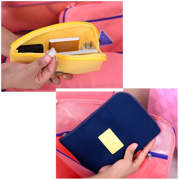Shockproof Portable Digital Storage Pocket Travel Cosmetic Organizer Bag, Size: 22cm x 15cm x 3cm(Red)
