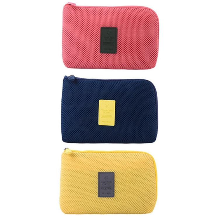 Shockproof Portable Digital Storage Pocket Travel Cosmetic Organizer Bag, Size: 22cm x 15cm x 3cm(Red)