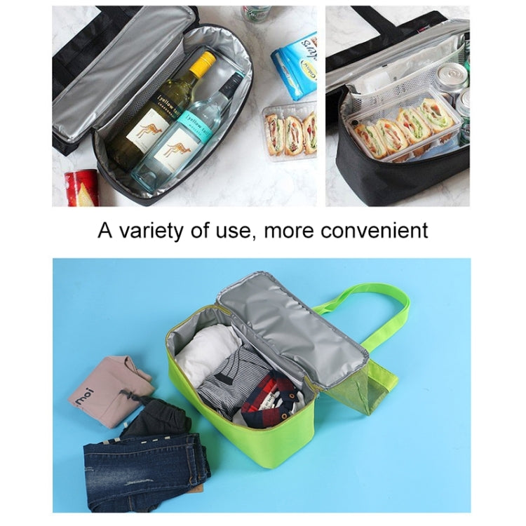 Portable Double Layer Mesh Sport Duffel Beach Picnic Shoulder Storage Bag Handbag