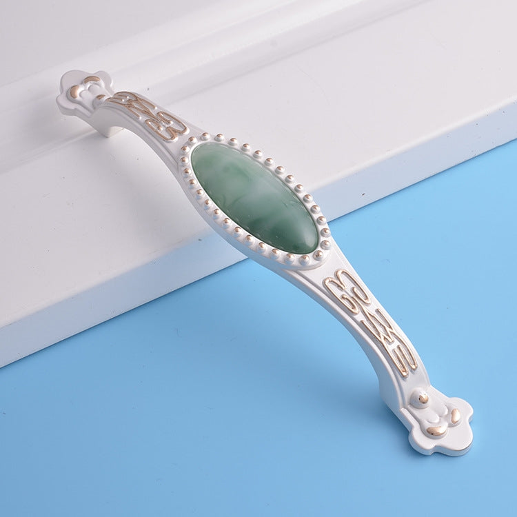 3 PCS 5009-128 Gold Silver Jade Cabinet Drawer Handle