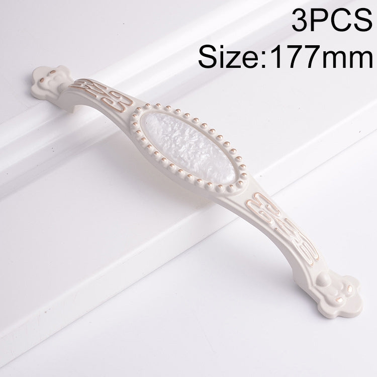 3 PCS 5009-128 Gold Silver Jade Cabinet Drawer Handle