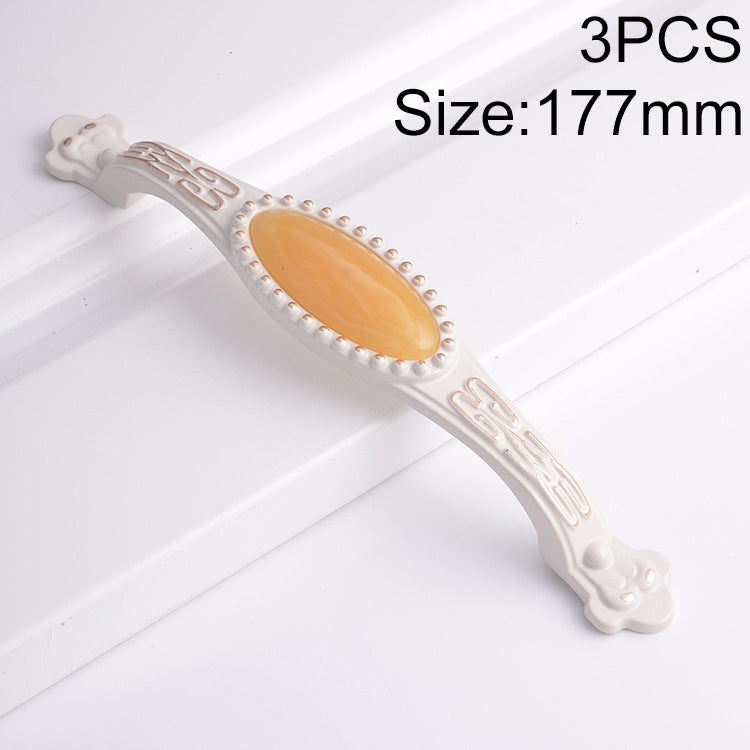 3 PCS 5009-128 Gold Silver Jade Cabinet Drawer Handle