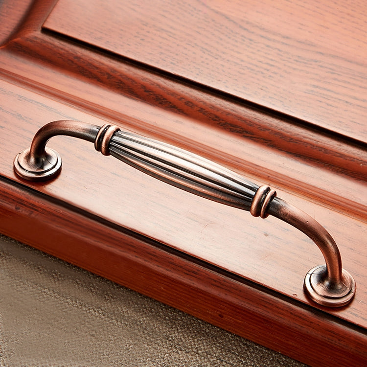 5 PCS 6064-96 Solid Wood Furniture Cabinet Handle Red Bronze Handles