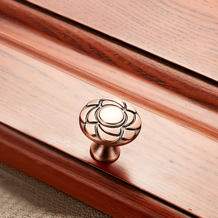 10 PCS 6070 Solid Wood Furniture Cabinet Handle Red Bronze Handles