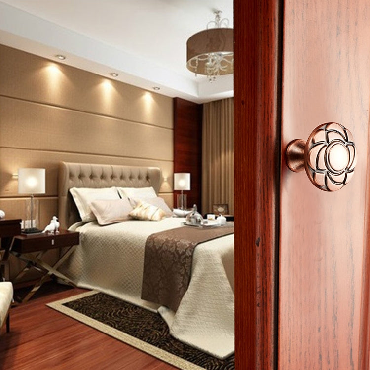 10 PCS 6070 Solid Wood Furniture Cabinet Handle Red Bronze Handles