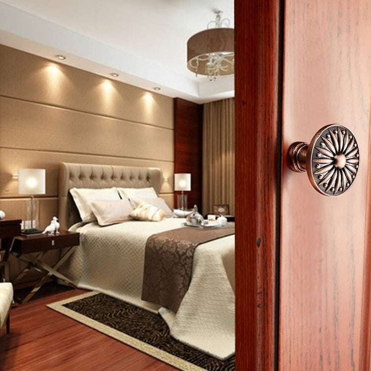 5 PCS 6077 Solid Wood Furniture Cabinet Handle Red Bronze Handles