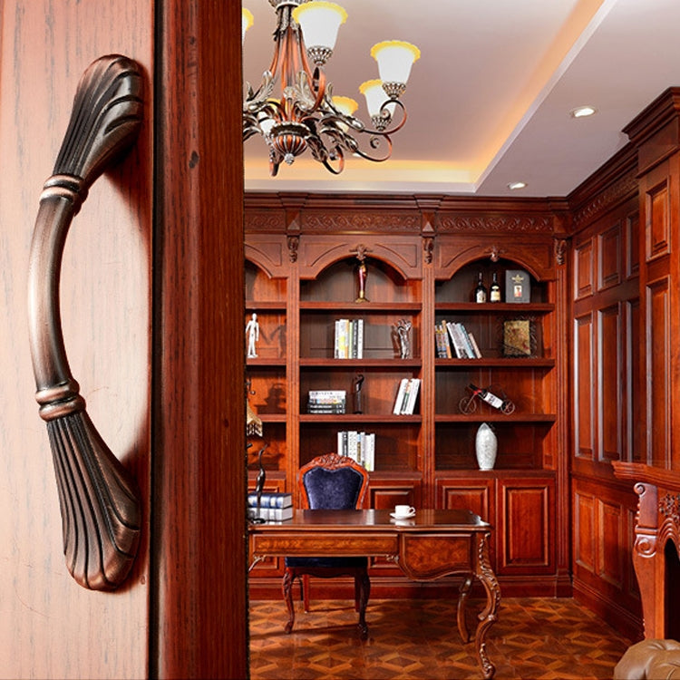 5 PCS 6029-128 Solid Wood Furniture Cabinet Handle Red Bronze Handles
