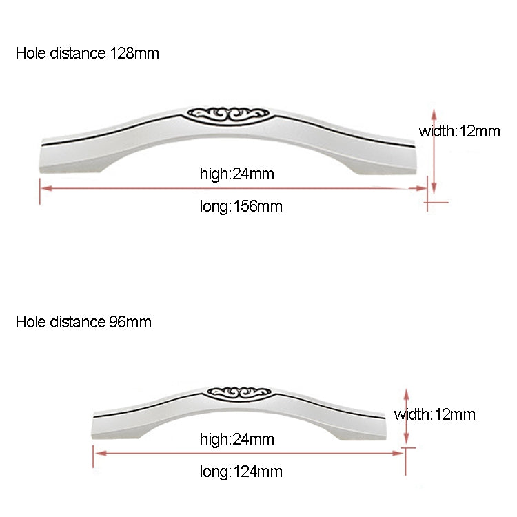 5 PCS 6558-96 Stainless Steel Cabinet Door Drawer Handle