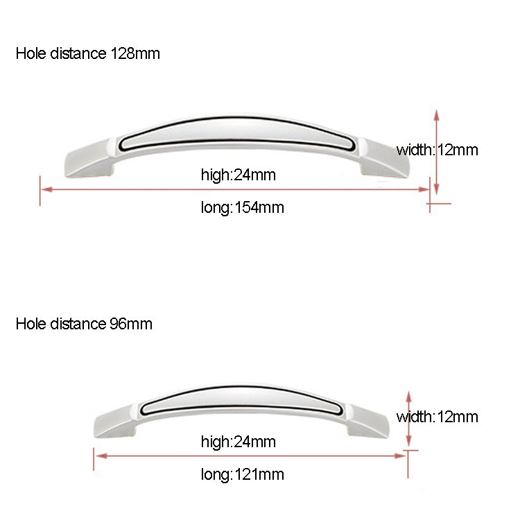5 PCS 4091-96 Stainless Steel Cabinet Door Drawer Handle