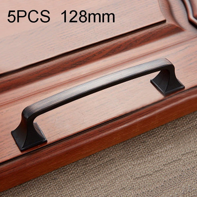 5 PCS 6222-128 Simple Furniture Cabinet Handle Black Bronze Handle