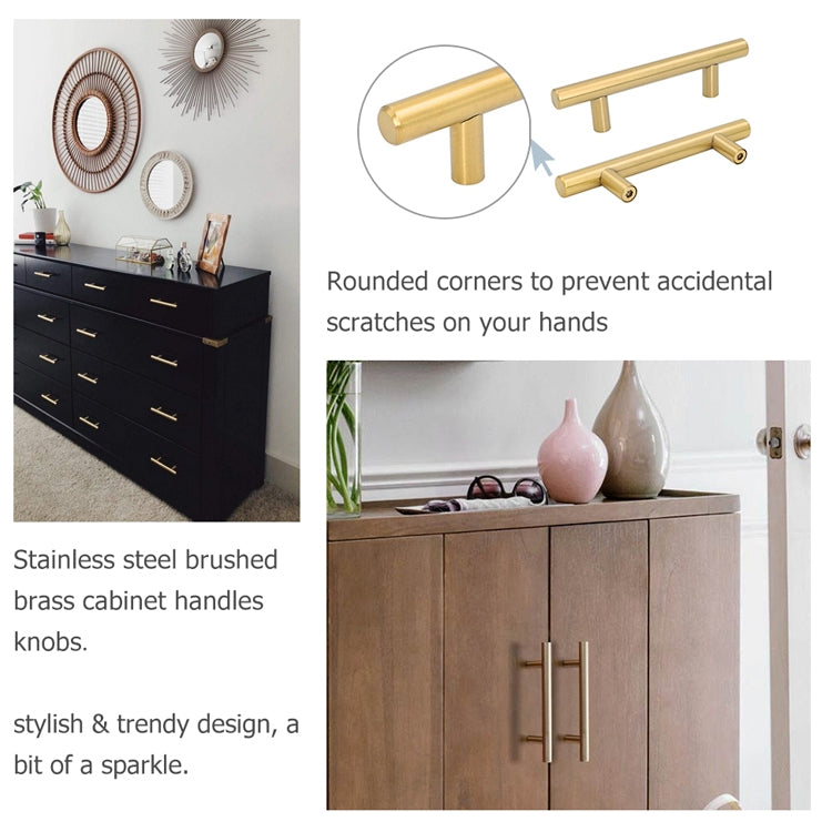 3 PCS 9001A-128 Simple Furniture Cabinet Handle Aluminum Profile Round Handle