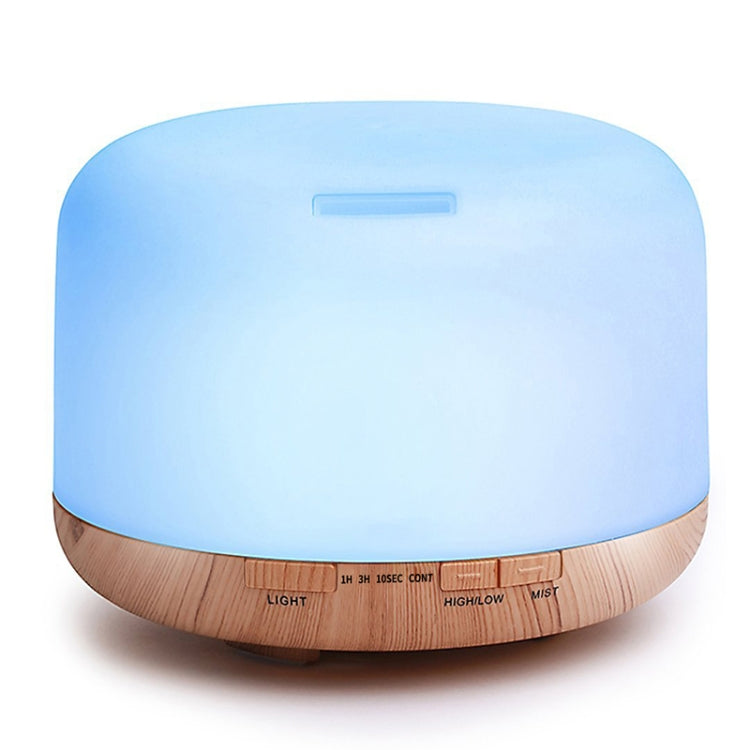 T500 Remote Control Wood Pattern Air Humidifier Automatic Alcohol Sprayer Essential Oil Diffuser Ultrasonic Mist Maker Ultrasonic Aroma Diffuser Atomizer Color LED, Capacity: 500ml, DC 24V, US Plug