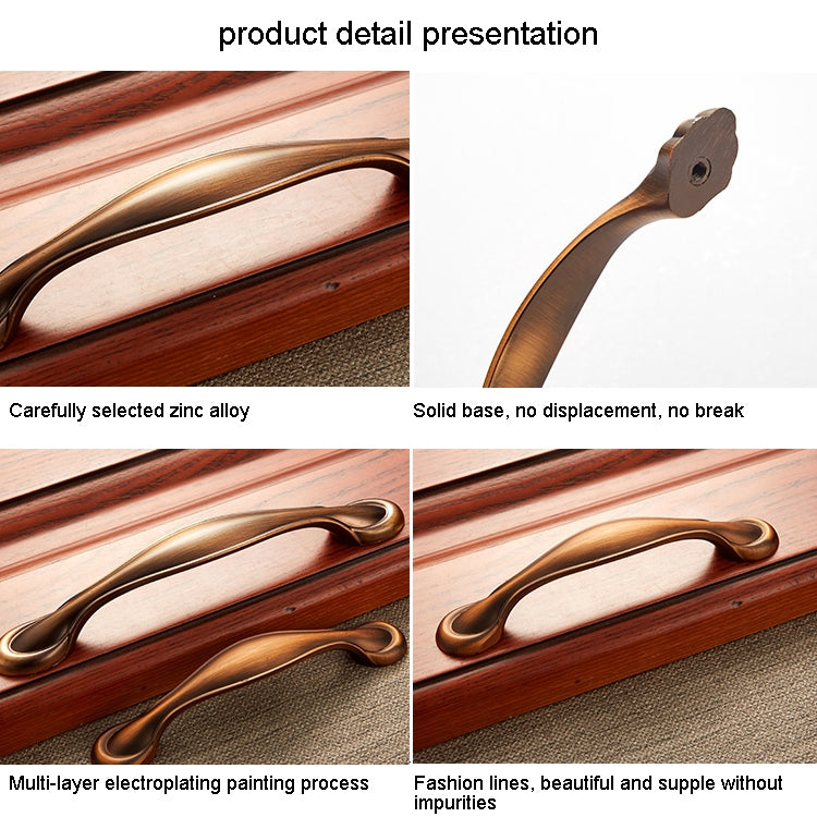 3 PCS 6529-128 American Pastoral Coffee Retro Cabinet Handle