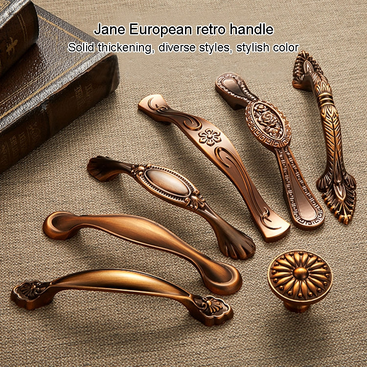 3 PCS 6590-128 American Pastoral Coffee Retro Cabinet Handle