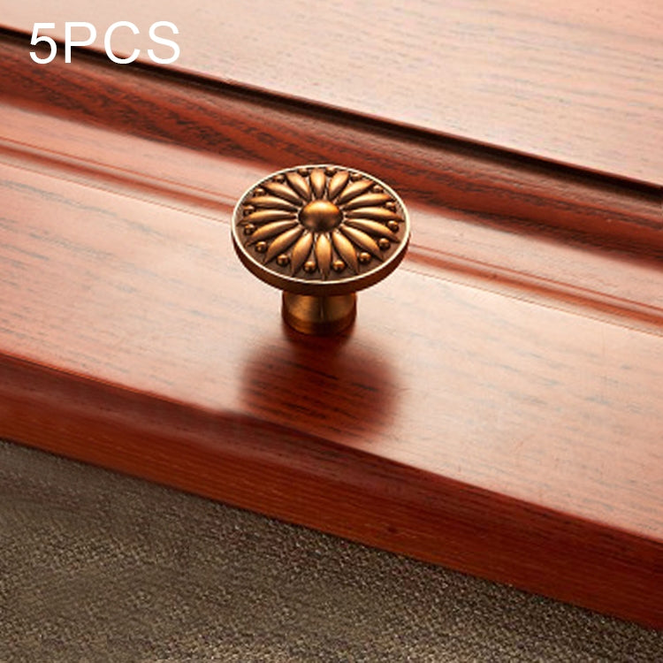 5 PCS 6077 American Pastoral Coffee Retro Cabinet Handle