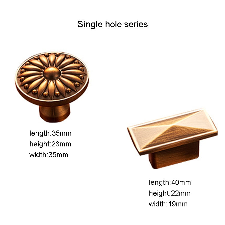 5 PCS 6077 American Pastoral Coffee Retro Cabinet Handle