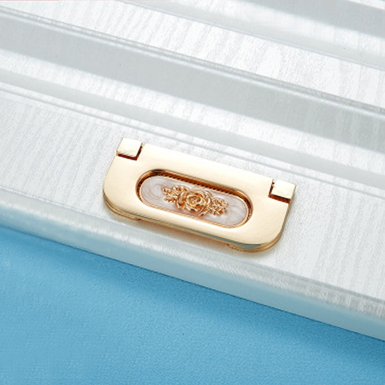 5 PCS 6530-64 Simple European Furniture Drawer Hidden Buckle Handle (White Amber)
