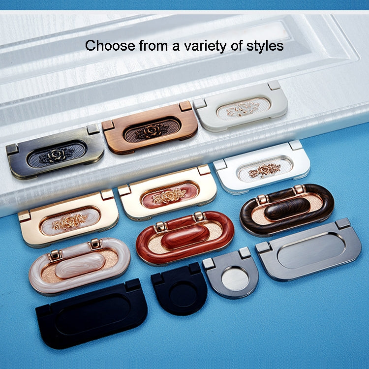 10 PCS 1052-32 Simple European Furniture Drawer Hidden Buckle Handle (Brushed)